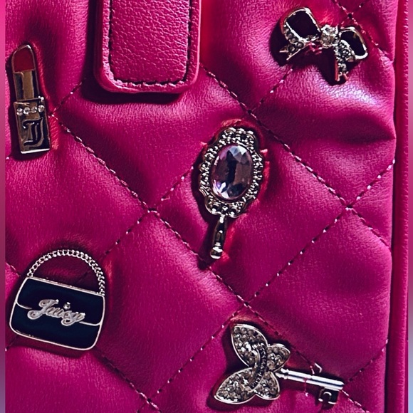 💋Juicy Couture Girls Only Satchel Handbag Hot Pink NWT - Picture 14 of 14